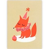 Darling Clementine Fox Greeting Card