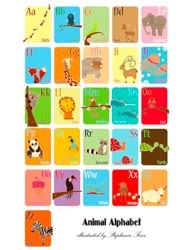 Animal Alphabet 11x17 Poster Limited Edition by Stephanie Fizer