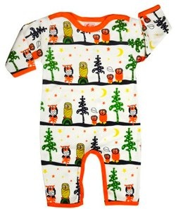 Long Sleeve Long Leg Owl Bodysuit by Snoffs