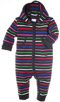 PO.P striped overall with hood 