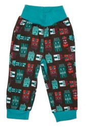 Teal House Print Leggings by Green Cotton
