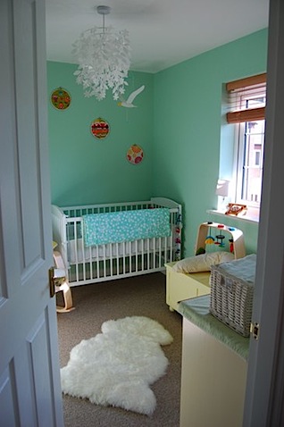 shot from doorway of nursery