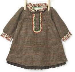 Molly n Jack Herringbone Dress in Brown