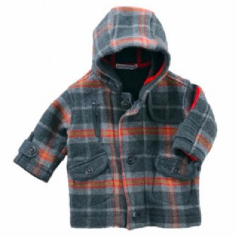 Miniman 'Sportive Dandy' check woolen coat