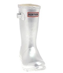 hunter silver kids wellies