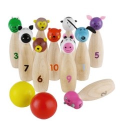 Kids wooden skittles by Habitat