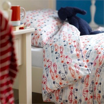 car print bedlinen by feather and black