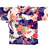 Sakura Blue Kimono by Lucky Wang