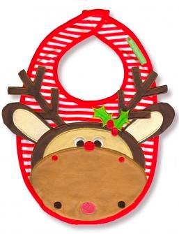 Maximillian the Moose bib by Olive and Moss