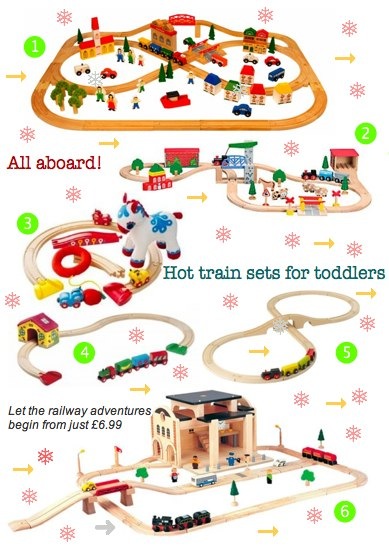Bambino Goodies Christmas Guide to cool train sets for toddlers by Brio, Bigjigs, Ikea, Plan Toys