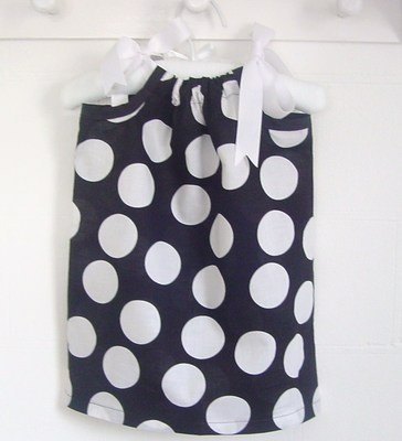 black and white spot dress 