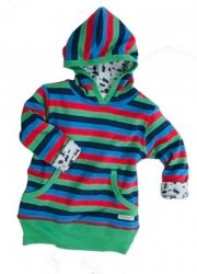 little shrimp organic striped hoodie