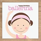 ballerina birthday card by showler and showler