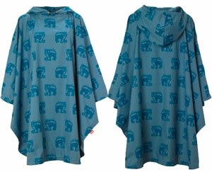 BLUE INCA PONCHO by Rainwave