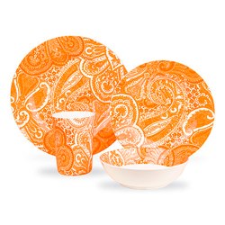 Kids Paisley Tableware orange