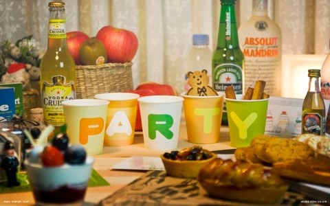 abc party cups photo