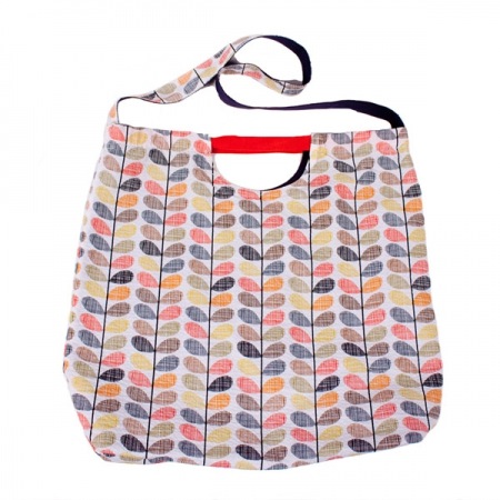 Orla Kiely Olive and Orange Stem Print Shopper Bag - SALE 50% OFF!