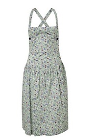 Green Liberty Print Apron Dress, Cacharel Liberty Print