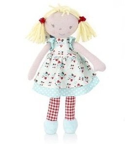 Small Rag Doll Marks & Spencer yellow hair