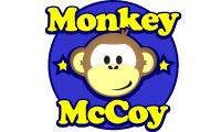 Monkey McCoy logo for Bambino Goodies Hot Shop Monkey McCoy logo for Bambino Goodies Hot Shop