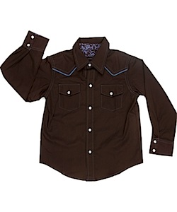 Cola and light blue western shirt by Wonderboy WB001-Cola and light blue western shirt by Wonderboy WB001-Cola and light blue western shirt by Wonderboy<br />
Cola and light blue western shirt by Wonderboy