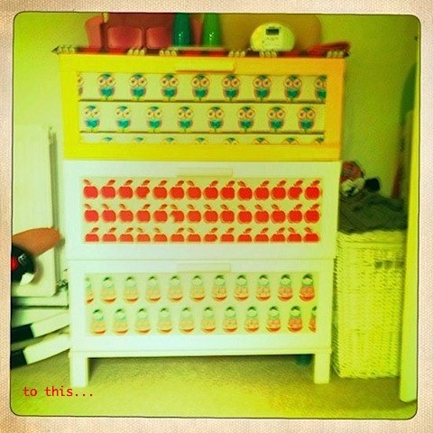 customised Ikea aneboda drawers by Bambino Goodies