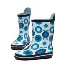 katvig blue apple print wellies