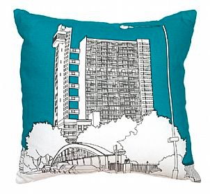 Trellick Tower cushion
