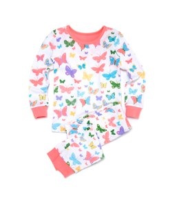 Hatley Social Butterflies - overall print pyjamas