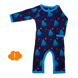 ej eikke lej Dark Blue Rocket Long Sleeved Cotton Suit
