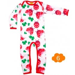 duns sweden ladybird romper suit