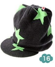 Molo cube star knitted beanie hat