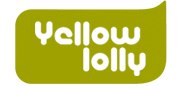 Yellow Lolly logo in the hot shops bambino goodies Yellow Lolly logo in the hot shops bambino goodies