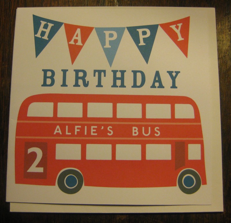 Sweet Home London personalised birthday card