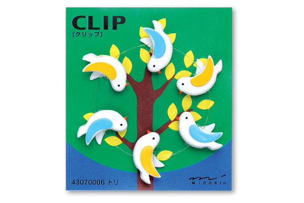 Midori Bird clips