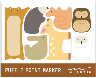 Midori Woodland Puzzle markers
