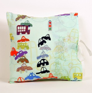 Traffic Jam Kid Size Cushion by scamp gifts