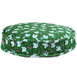 Floor cushion - green dove print - by Rice