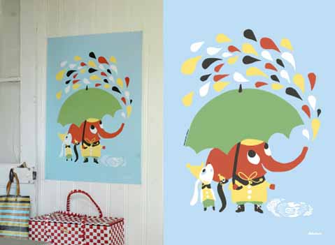 Rain Littlephant print