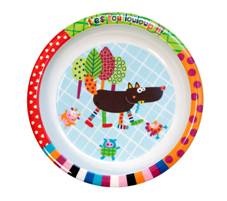 Louloup Wolf Melamine Plate