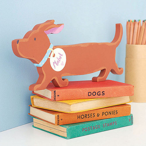 Dog name plaque from Not On The High Street