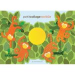 Petit Collage cardboard monkey mobile