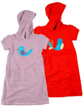 green kids HOODED T-SHIRT DRESS