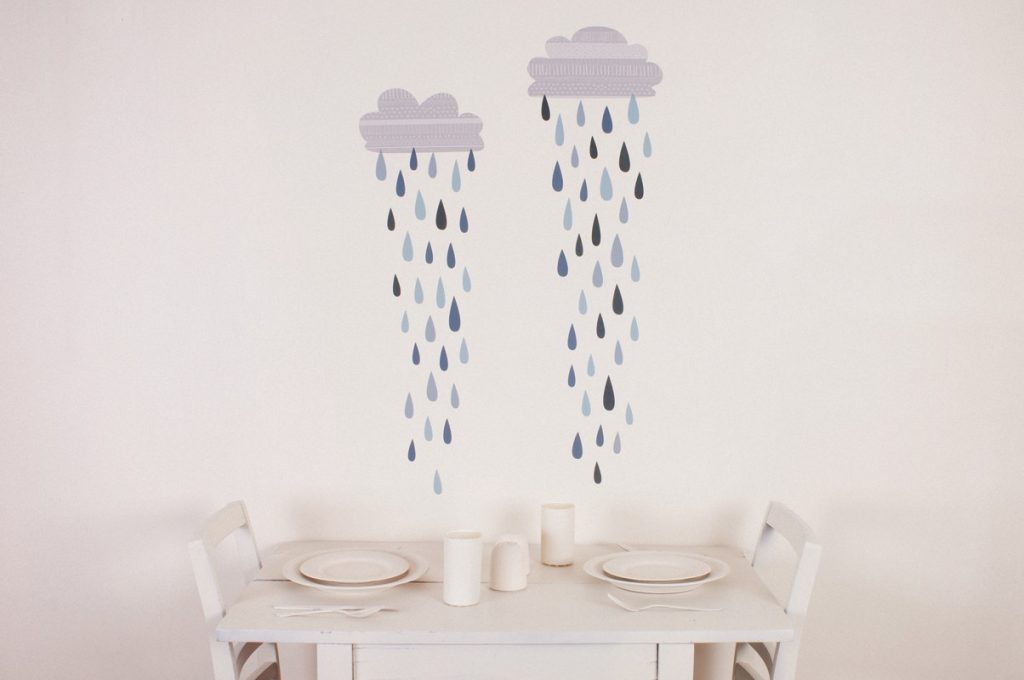 Love Mae raincloud wall decals