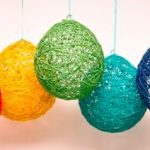 Inspiration: Yarn Balloons and Paper Lanterns for Party Decorations