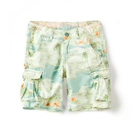 tropical print shorts