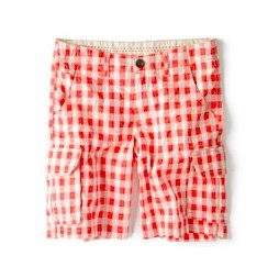 gingham check shorts