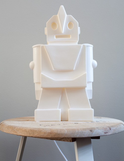 Rose & Grey robot lamp
