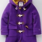 Funky duffle coat in purple by Boden