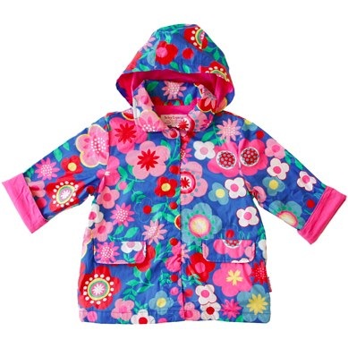 Raincoat Blue Multi Flower by Toby Tiger